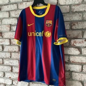 FC Barcelona UNICEF Gerard Pique #3 Futball Soccer Jersey